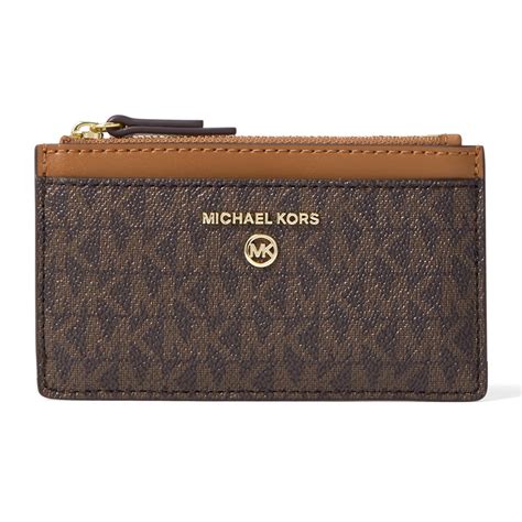 michael kors jet set charm small double zip card case|Jet Set Charm Small Saffiano Leather Card Case.